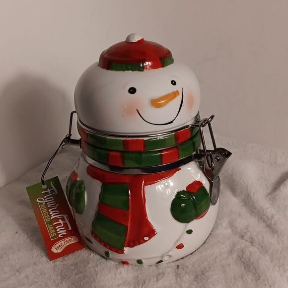 Boston Warehouse Ceramic Hinged Christmas Jar - Picture 7 of 7
